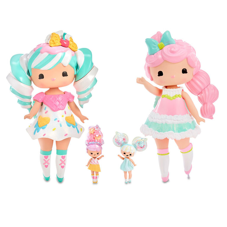 Grande poupée Secret Crush Sundae Swirl de 13 pouces avec mini poupée meilleure amie