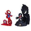Marvel Stunt Squad Spider-Man vs. Venom Playset with 1.5 Inch Action Figures