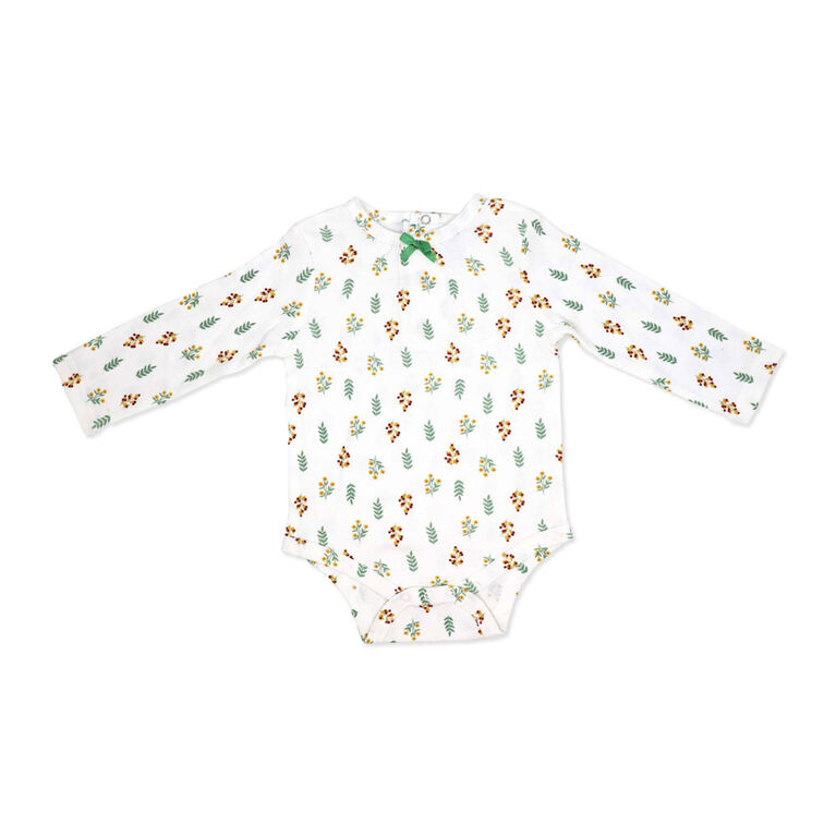 Baby Mode Ensemble pull 3 pièces :Bleu fleuri