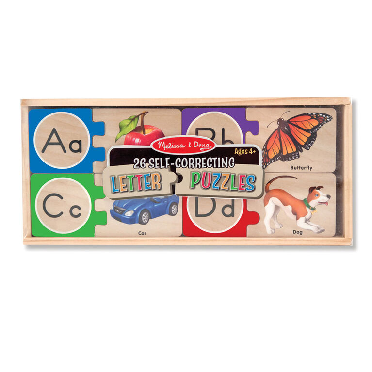 Melissa and Doug - Self-Correcting Letter Puzzles - English Edition