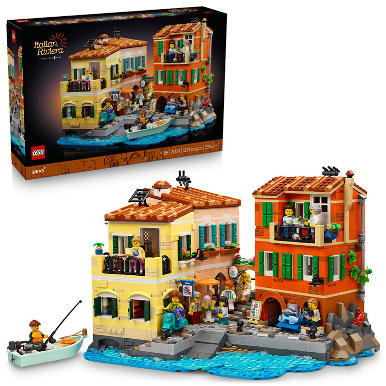 LEGO Ideas La Riviera Italienne, Ensemble Modèle d'Architecture pour Adultes, Cadeau Thématique, Ensemble de Construction 21359 LEGO Ideas La Riviera Italienne, Ensemble Modèle d'Architecture pour Adultes, Cadeau Thématique, Ensemble de Construction 21359