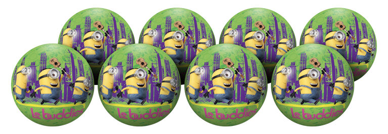 8 Pack Playball with Pump 10 inch Minions