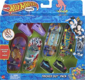 Hot Wheels Skate Project Venice Tony Hawk Fingerboards and Skate Shoes Multipack