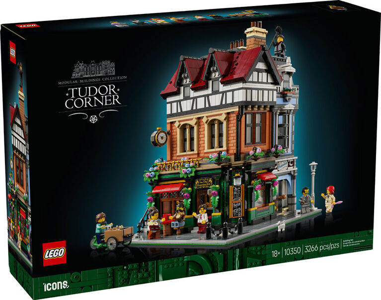 LEGO Icons Tudor Corner Building Set for Adults - Miniature House Kit for Ages 18 and Up - 10350