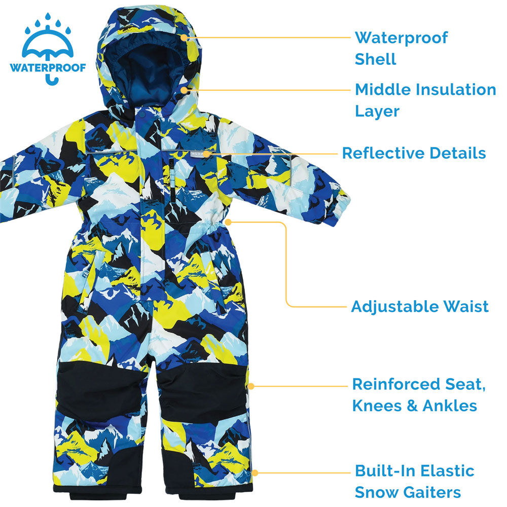 Kids Waterproof Snowsuit | Neon Peaks