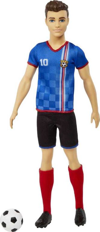 Barbie Soccer Doll, Blonde, #9 Uniform, Soccer Ball, Cleats, Socks