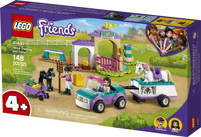 LEGO Friends Le dressage de chevaux et la remorque 41441 (148 pièces)