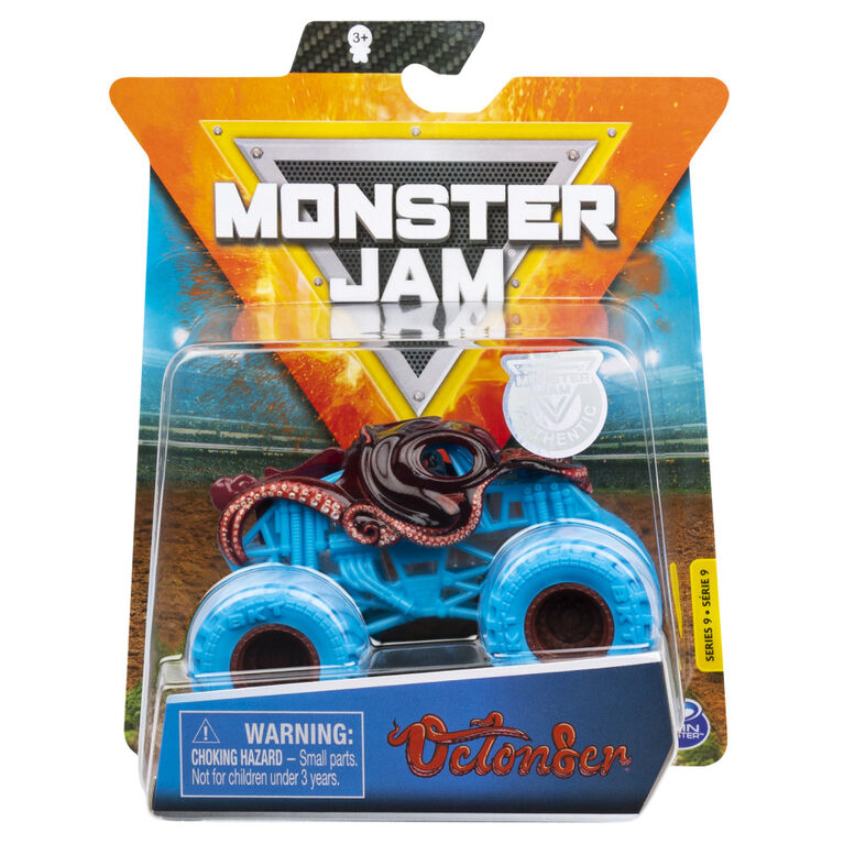 Monster Jam, Official Octon8er Monster Truck, Die-Cast Vehicle, Nitro Neon Series, 1:64 Scale