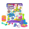 Kinetic Sand, Squish N' Create Playset, with 13.5oz of Blue, Yellow, and Pink Play Sand, 5 Tools