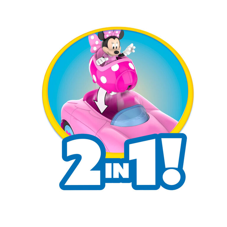 Disney Junior Mickey Mouse Funhouse Transforming Vehicle, Minnie Mouse