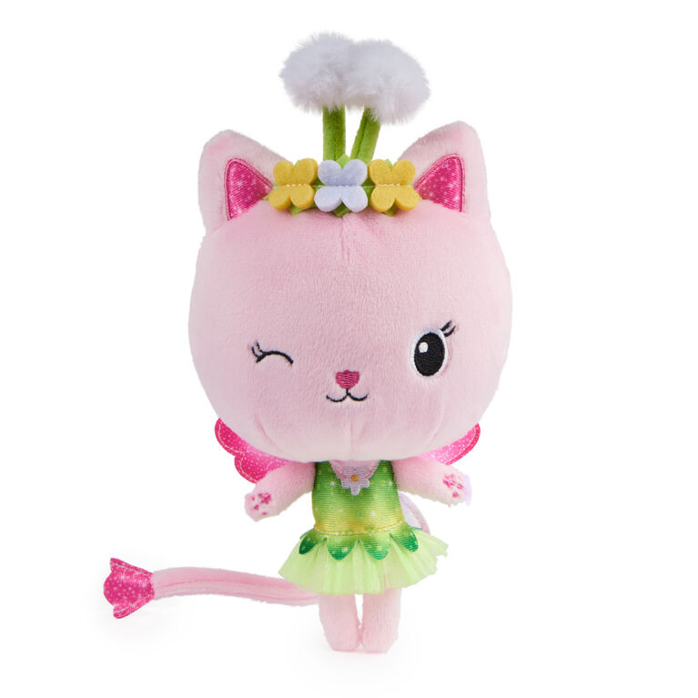 Gabby's Dollhouse, 7-inch Kitty Fairy Purr-ific Plush Toy