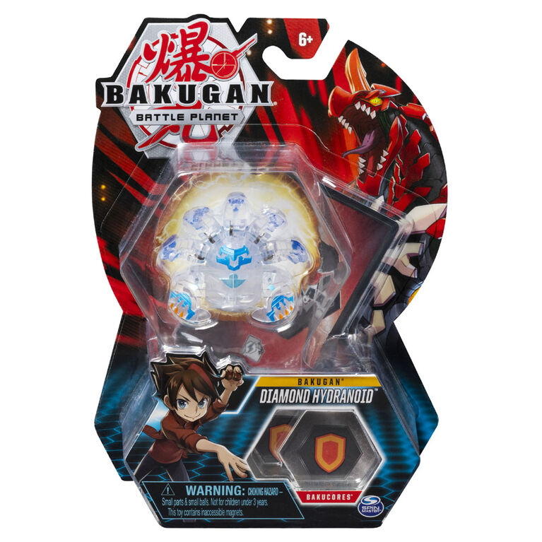 Bakugan, Diamond Hydranoid, 2-inch Tall Collectible Action Figure and Trading Card