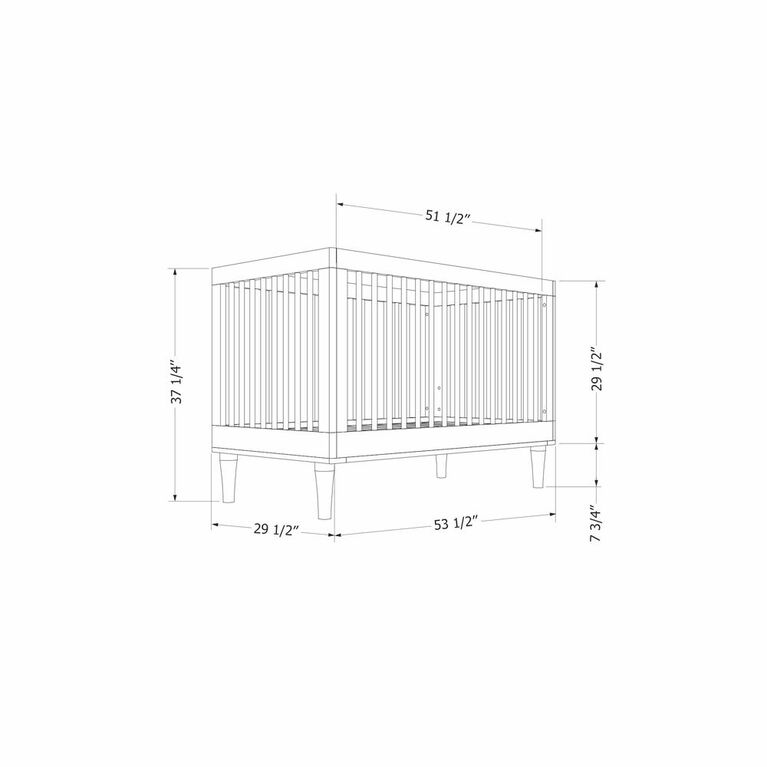 Balka Lit de bébé avec hauteur ajustable Vert sauge