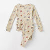 2 ans pyjama deux pièces à manches longues - imprimé avoine chiné