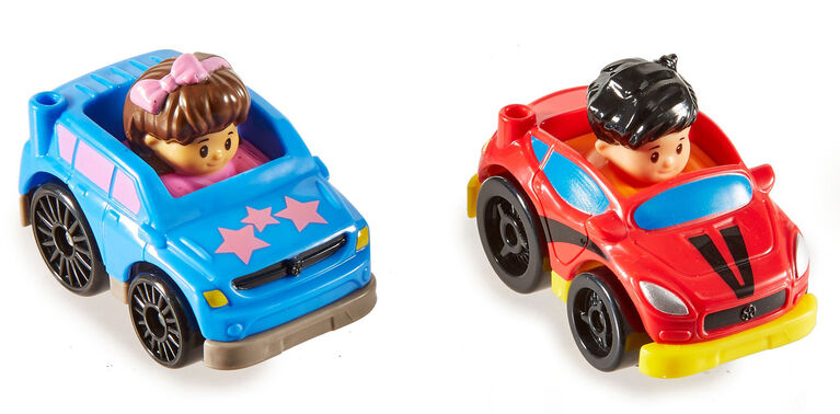 Fisher-Price - Little People - Wheelies - Coffret de 2 - VUS et Coupé