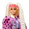Barbie Extra Doll #8 in Varsity Jacket with Furry Arms and Pet Teddy Bear