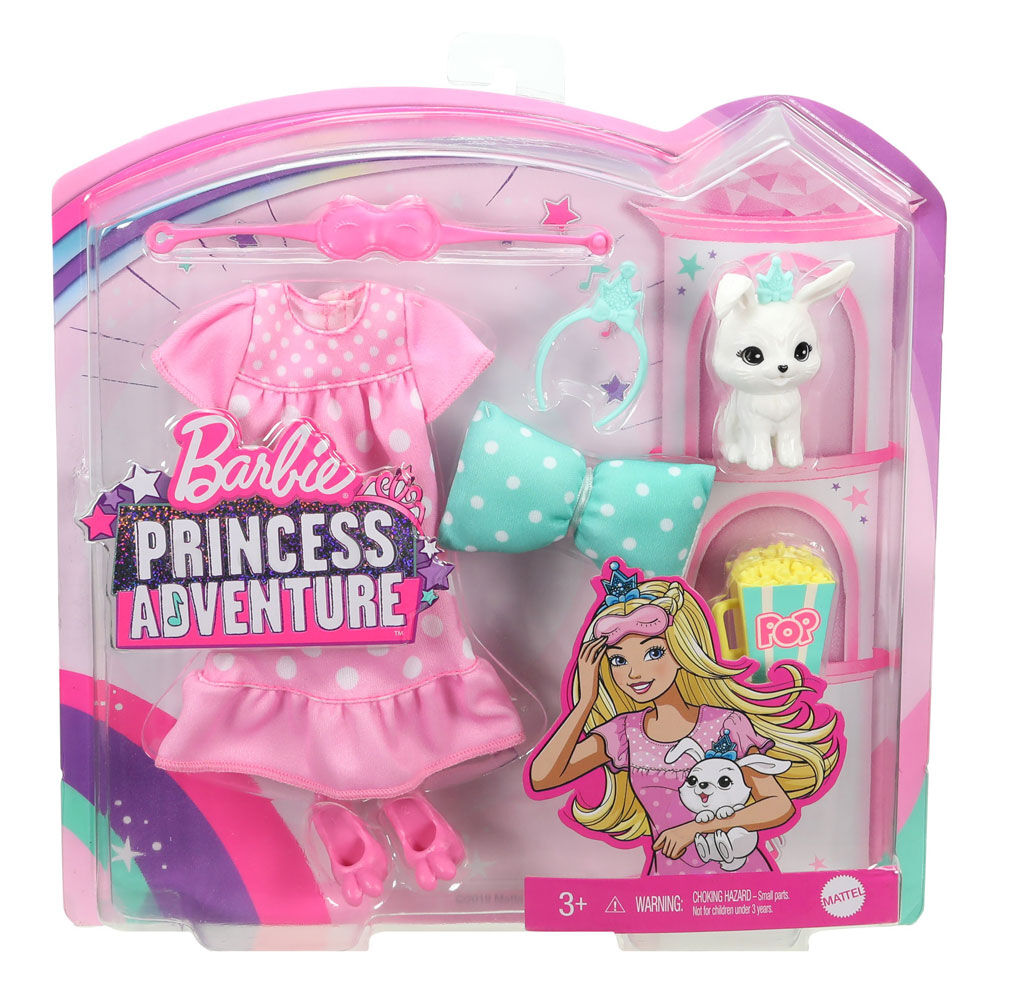 Barbie Princess Adventure Fashion Pack with Slumber Party Outfit Pet and 4 Accessories Toys R Us Canada