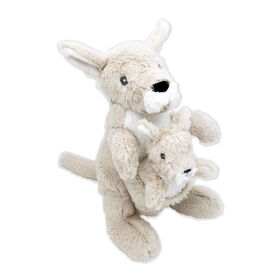 Baby Mode Signature Mom & Baby Tan Kangaroo Plush Toy