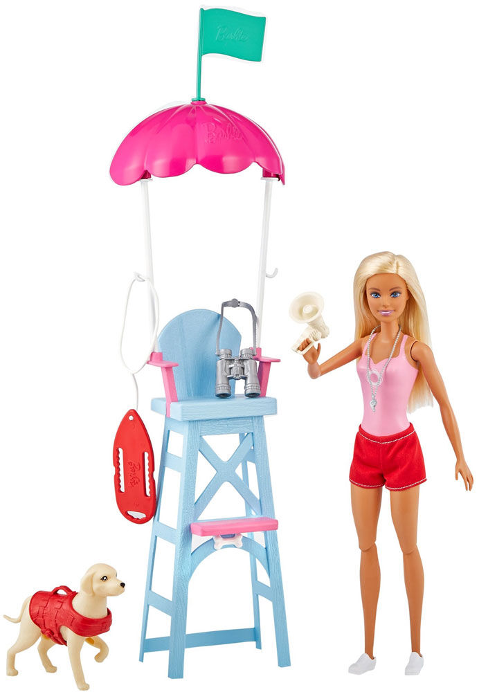 Barbie Lifeguard Playset Blonde Doll 12 in 30.40 cm Toys R Us Canada