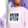 Poupée Barbie Fashionistas 136 avec cheveux arc-en-ciel longs