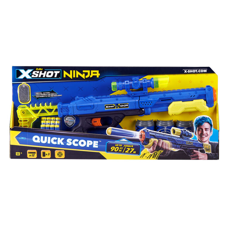 Lance-fléchettes en mousse X-Shot Ninja Lunette rapide par ZURU