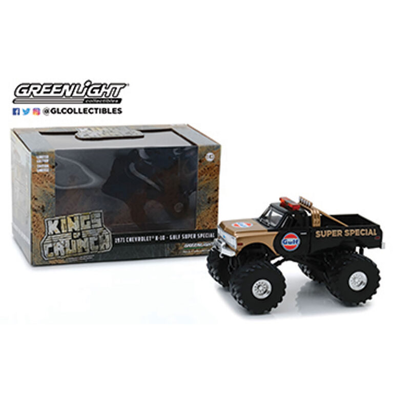 1:64 Kings Of Crunch - 1971 Chevrolet K-10 Gulf Super Special Monster Truck