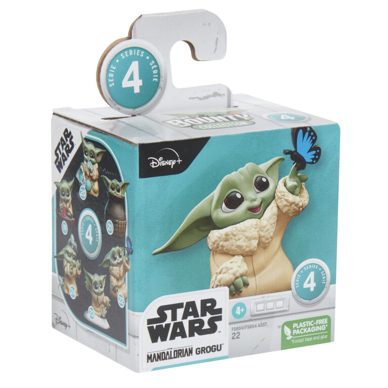 Star Wars The Bounty Collection Grogu, Série 4, figurine statique de 5,5 cm, rencontrant un papillon