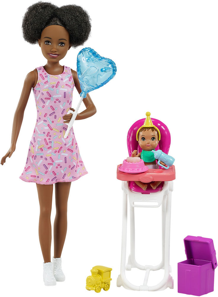 Barbie Skipper Babysitters Inc. Dolls Playset with Babysitting Skipper Doll Color Change Baby Doll High Chair Party Themed Accessories Toys R Us Canada