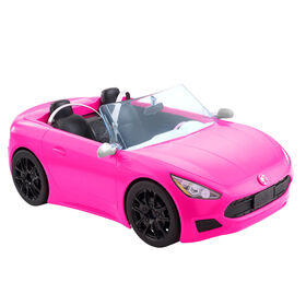 Barbie Pink Convertible 2-Seater Vehicle with Rolling Wheels