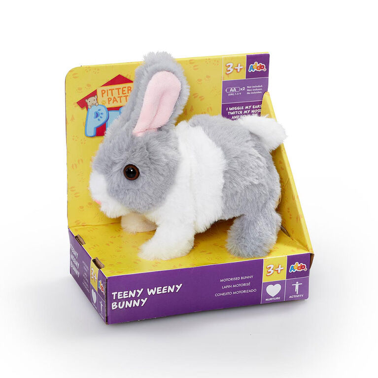 Pitter Patter Pets Teeny Weeny Bunny Grey and White R Exclusive