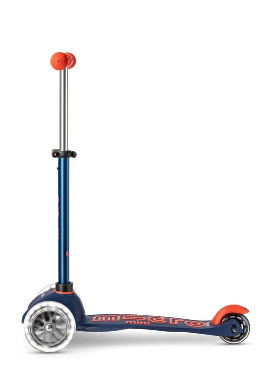 Trottinette Micro Mini Deluxe Led/Bleu Marine - Édition anglaise