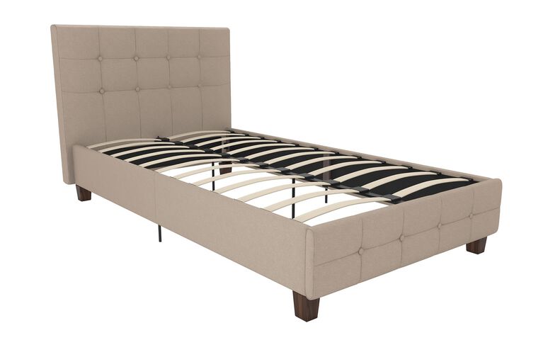 DHP Rose Upholstered Bed, Twin Tan Toys R Us Canada