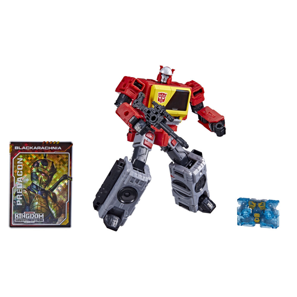 Transformers Toys Generations War for Cybertron: Kingdom Voyager WFC-K44 Autobot Blaster and Eject Action Figure, 7-inch