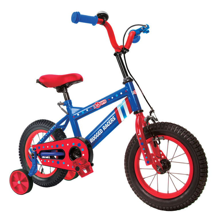 Rugged Racer 16 Inch Kids Bike with Training Wheels- America - English Edition
