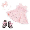 Our Generation Pink & Colorful Confetti-Print Dress Outfit for 18-inch Dolls