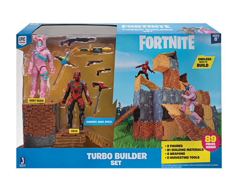 Fornite 2 Figure Pack Turbo Builder Set Rabbit Raider & Vertex S2 - English Edition