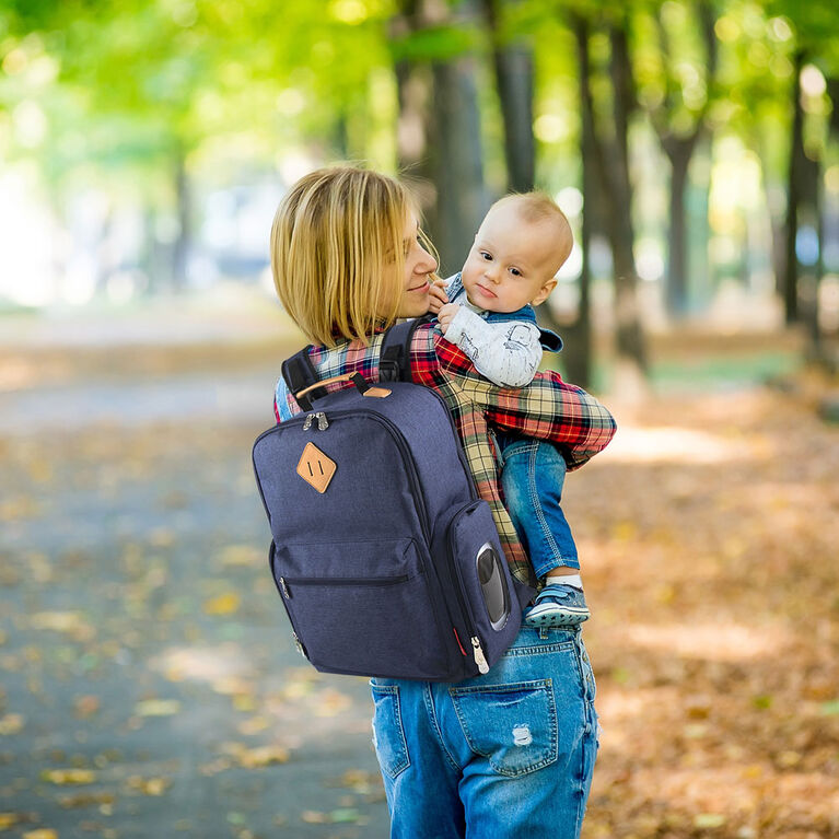 Sac à langer à dos River Fisher-Price - Vieux Monde Marine