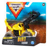 Monster Jam, Official Dugg Dirt Squad Excavator Monster Truck with Moving Parts, 1:64 Scale Die-Cast Vehicle