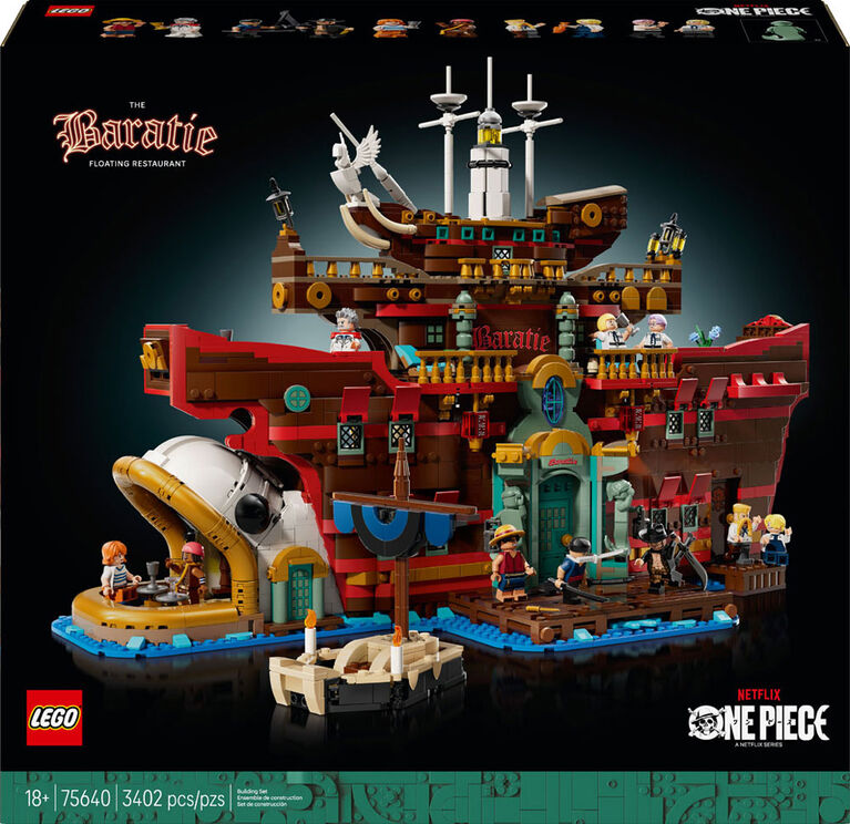 LEGO ONE PIECE Le Restaurant Flottant Baratie, Modèle à Construire, Cadeau pour Adultes 75640