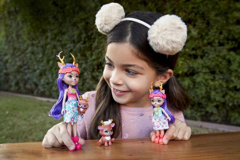 Enchantimals Danessa Deer and Sprint Daneeta Deer 7 Fleet Dolls - R  Exclusive