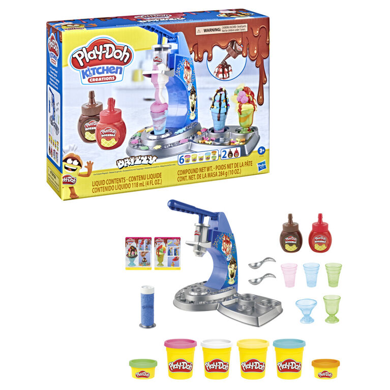 Play-Doh Kitchen Creations Drizzy Ice Cream Kitchen Playset - Play-Doh