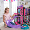 KidKraft Maison de poupée 2-en-1 Hôtel et toboggan aquatique avec 32 accessoires