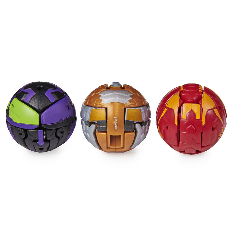 Bakugan Starter Pack 3-Pack, Aurelus Gorthion, Collectible Action Figures