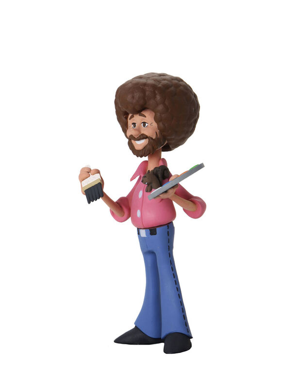 Bob Ross- 6" Scale Action Figure- Toony Figure  Bob Ross with Peapod