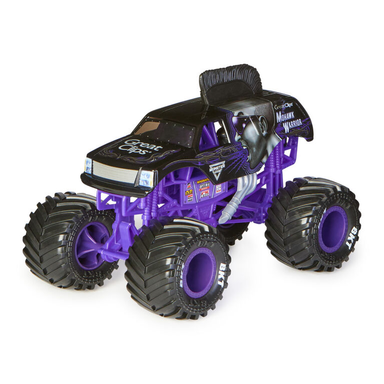 Monster Jam, Official Mohawk Warrior Monster Truck, Collector Die-Cast Vehicle, 1:24 Scale