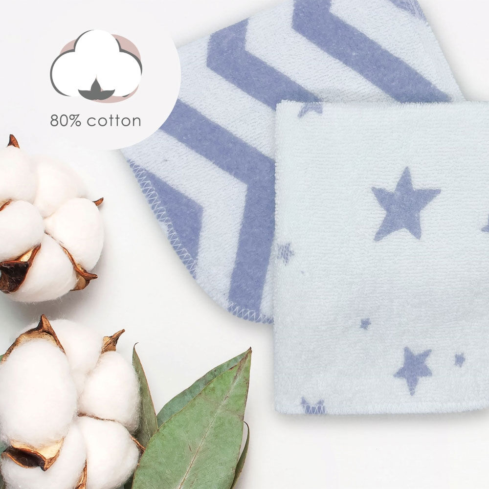 Kushies - Wash Cloths - 6 Pack Single Ply