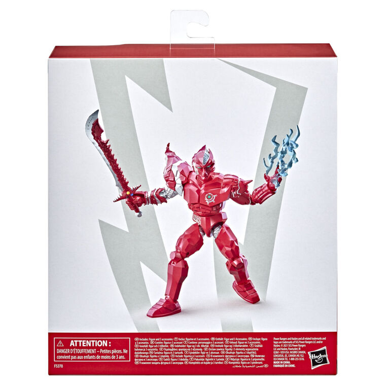 Power Rangers Lightning Collection, Ecliptor rouge de l'espace, figurine articulée premium