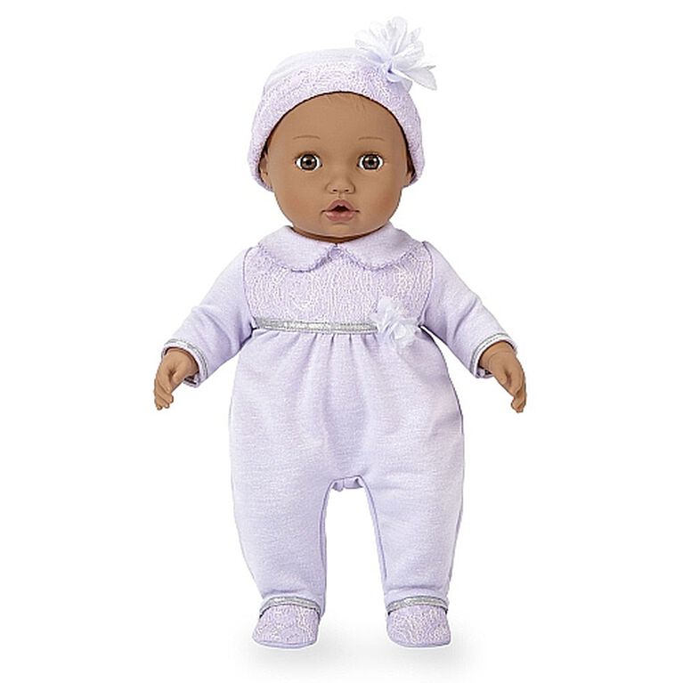 You & Me Baby So Sweet 16 inch Nursery Doll - Brunette Purple