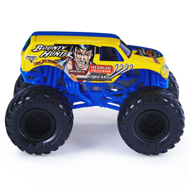 Monster Jam, Official Bounty Hunter Truck, Die-Cast Vehicle, World Finals Series, 1:64 Scale