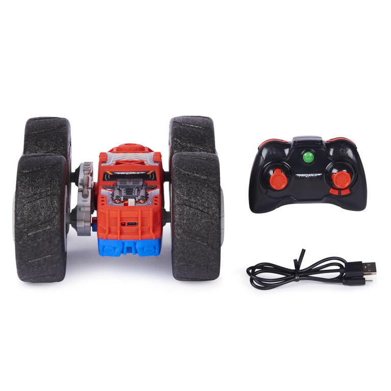 Air Hogs Super Soft, Flippin' Frenzy, 360 Spinning Action, 2-in-1 Stunt Vehicle Remote Control Car